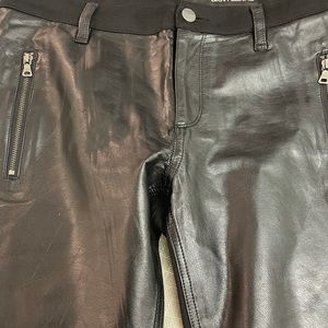 DKNY jeans Faux leather front